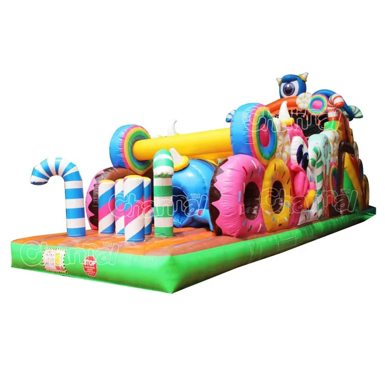 Kombinasi Bouncer Inflatable Monster Truck Komersial dengan Seluncuran