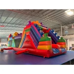 Commercial Inflatable Obstacle Course Castle for Kids Adults Obstacle Race Game Bouncy Castle for Outdoor Party Rental