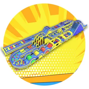Commercial Inflatable Obstacle Course Outdoor Inflatable Trampoline Obstacles Park 5K