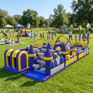 Commercial Inflatable Obstacle Course PVC Tarpaulin Inflatable Fun Run Game for Party