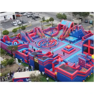 Commercial Inflatable Obstacle Course for Adult Challenge Games CE Certified UV Protected Customizable Size 50 100 Capacity