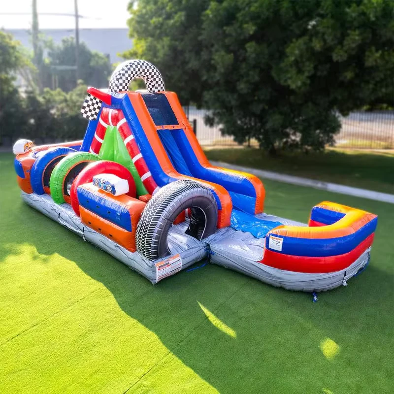 Curso de Obstáculos Inflable Comercial para Niños y Adultos, Actividades al Aire Libre e Interiores, Fiestas de Cumpleaños