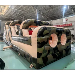 Commercial Inflatable Obstacles Games Playground Climbing Wall Rentals Colorful Combo Inflatable Obstacle Course