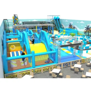 Tobogán inflable de plástico comercial, castillos inflables, curso de obstáculos, parque de juegos inflable para niños