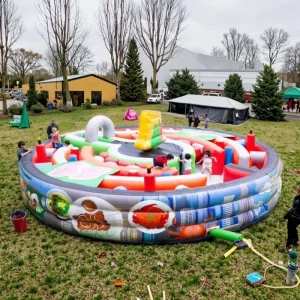 Commercial Inflatable Playground Set Bounce Slide Castle Combo CE Certified PVC Material Easy Setup for Festivals Corporate
