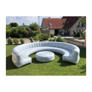 Commercial Inflatable Round Sofa with Table Sofa Bed Inflatable Couch Leisure Garden Furniture