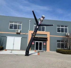 Hombre tubo de aire danzante inflable comercial con material impermeable para exhibición publicitaria al aire libre