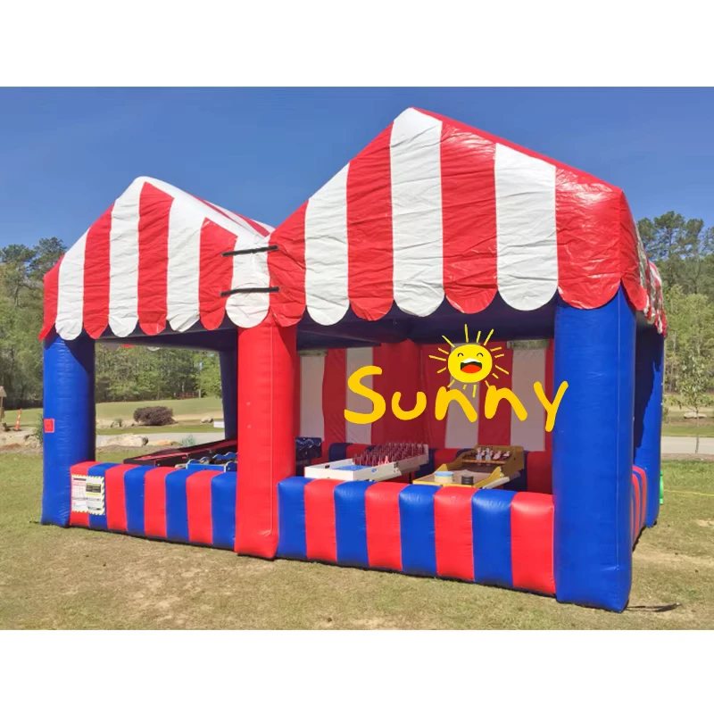 Commercial Inflatable Snacks Shop Outdoor Promotional Inflatable Portable Snack Food Kiosk Booth