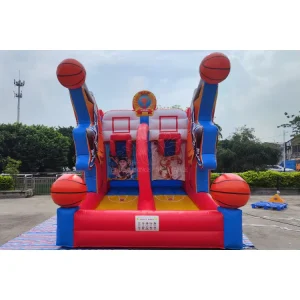 Commerciële Opblaasbare Sporten Volle Court Basketbal Doel Spellen