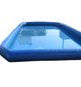 Commercial Inflatable Swimming Pool with Kids Slide and Floating Boat PVC Material for Children Mobile Water Park
