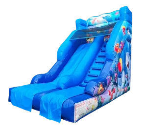 Commercial Inflatable Water Dry Slide Ocean World Small Water Slide Commercial Swimming Pool Jumping Castle for Kids