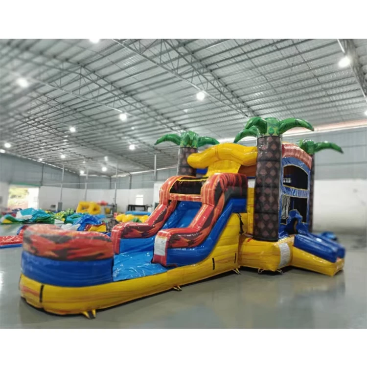 Commercial Inflatable Water Slide Affordable PVC Inflatable Slide with Pool Function on Sale