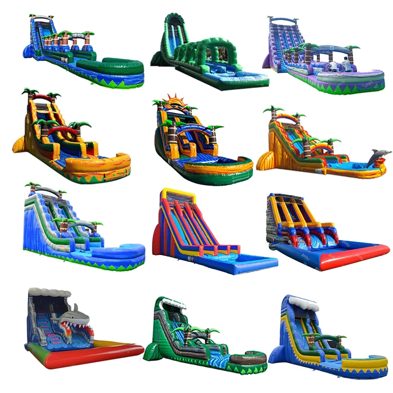 Commercial Inflatable Water Slide for Adults Wet & Dry Combo with Pool Heavy Duty PVC Outdoor Garden Rental Warranty