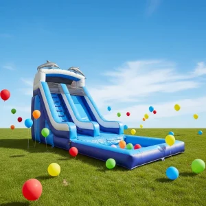 Commercial Inflatable Water Slide for Adults with Pool
