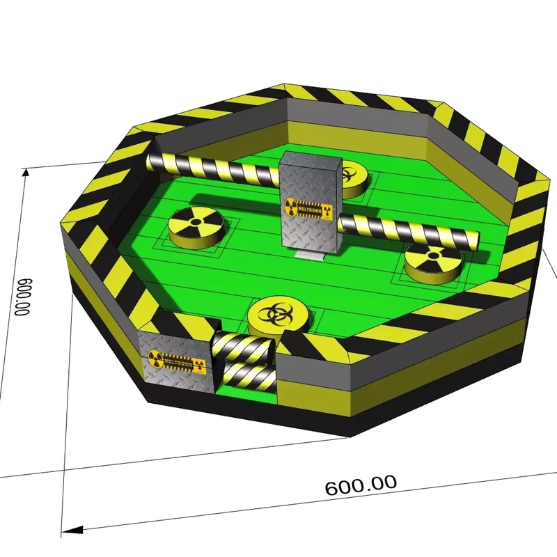 Jogos Infláveis Comerciais Wipeout, Carnaval, Jogo Interativo Mechanical Meltdown