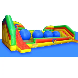 Commercial Interactive Sport Game Inflatable Obstacle Course with Blower