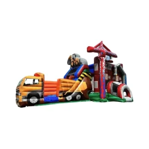 Commercial Jumping Bouncy Castle and Slide Combo with CE Certification 3-Year Warranty 12-Person Capacity