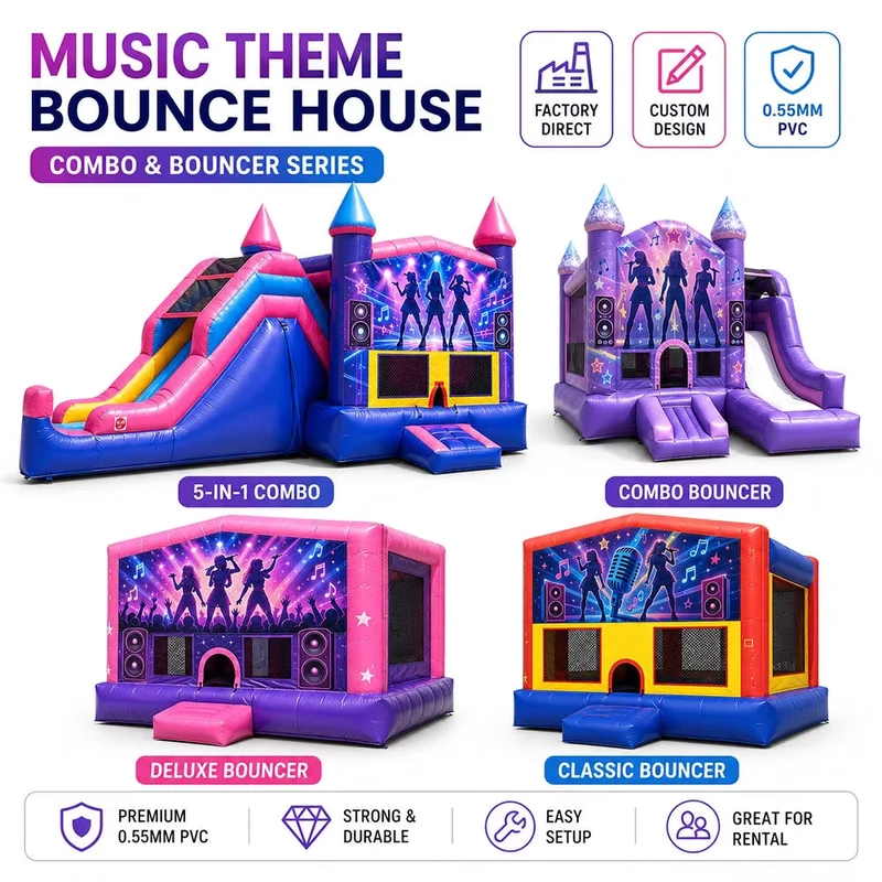 Commercial Kpop Demon Hunters Theme Inflatable Moon Bounce Jump House Outdoor Arge Bouncy Castle Jumping Bouncer Water Slide