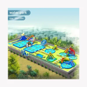 Commercial Large Aqua Park Water Theme Park Inflatable Designer Supply Planning Map