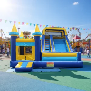 Commercial Moonwalk Jumping Castle PVC Bouncer Combo for Kids Party Rentals