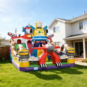 Commercial Obstacle Course Outdoor Kids Giant Inflatable Play Park Inflatable Bounce Park
