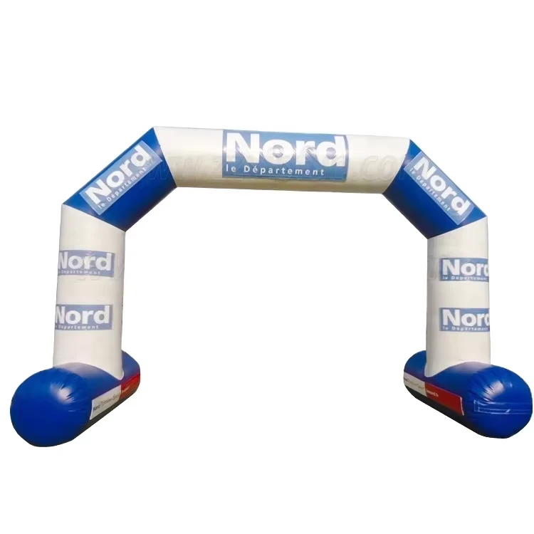 Arco Inflable de Entrada Publicitaria Exterior Comercial Arco de Meta y Salida Inflable para Eventos