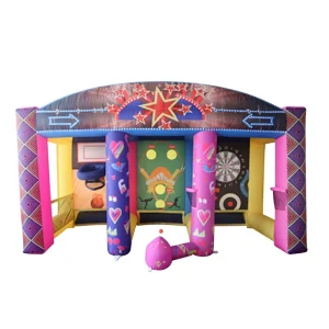 Commercial Outdoor Inflatable Carnival 3 in 1 Game with Nylon Material