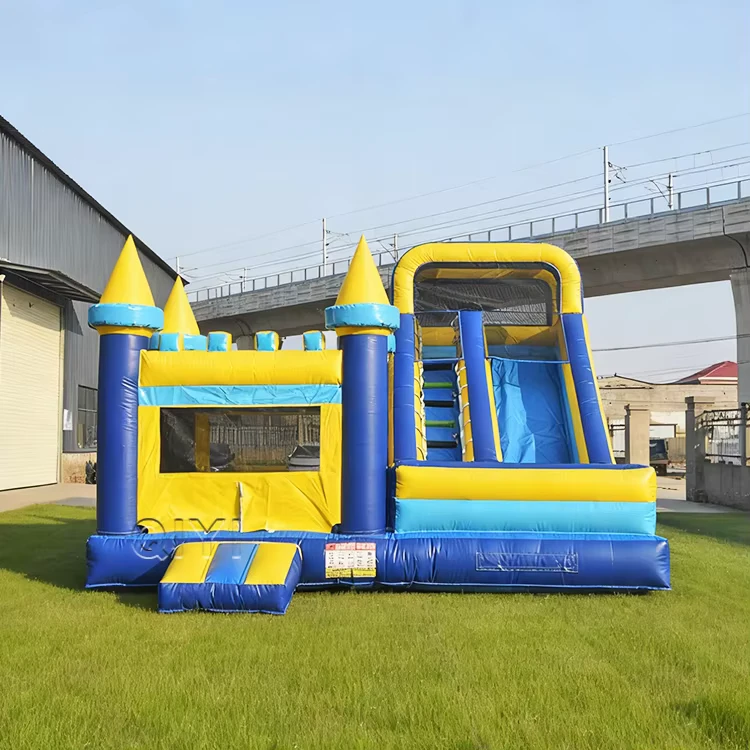 Castelo Inflável de Alta Qualidade para Exterior, Casa de Saltos Inflável, Castelo Bouncy para Crianças com Escorrega