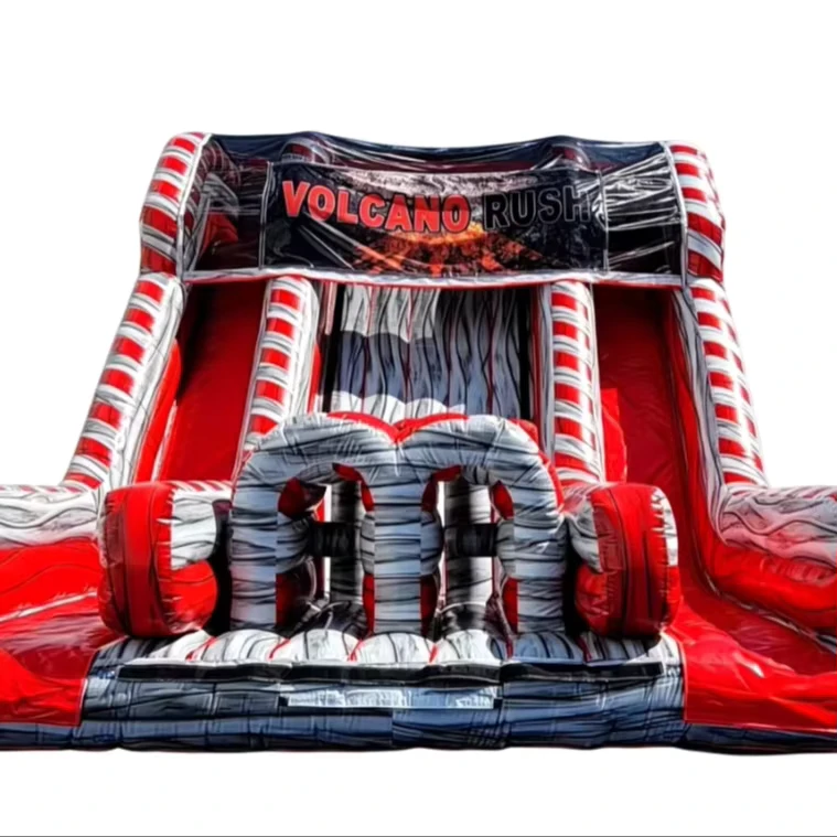 Escorrega de Água Inflável Comercial ao Ar Livre Experiência de Piscina com Material PVC para Castelo de Brincar