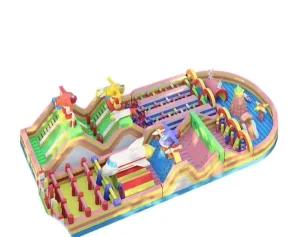 Commercial Outdoor PVC Inflatable Bounce House Castle Slide Combo for Kids Adults Fun Obstacle Course Amusement Park Easy Setup