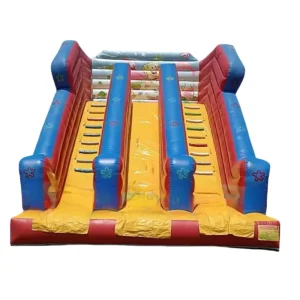 Commercial Outdoor Party Tobogan Inflable Bouncy Bouncer Jumping Castle Double Side Inflatable Dry Slide