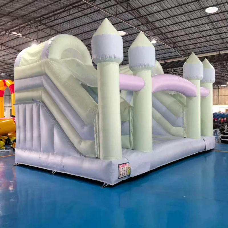 व्यावसायिक आउटडोर खेल का मैदान PVC सॉफ्ट प्ले inflatable बाउंसी कैसल बाउंस हाउस कॉम्बो स्लाइड