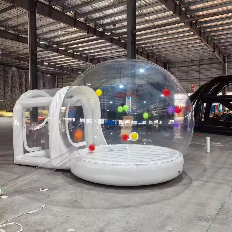 Commercial Outdoor Portable Balloon House Clear Domes Kids Party Inflatable Balloon Dome Tent Inflated Bubble Bouncy Tent