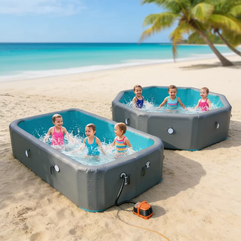 Piscine gonflable commerciale extérieure portable, piscine gonflable durable pour enfants et adultes, grande piscine gonflable