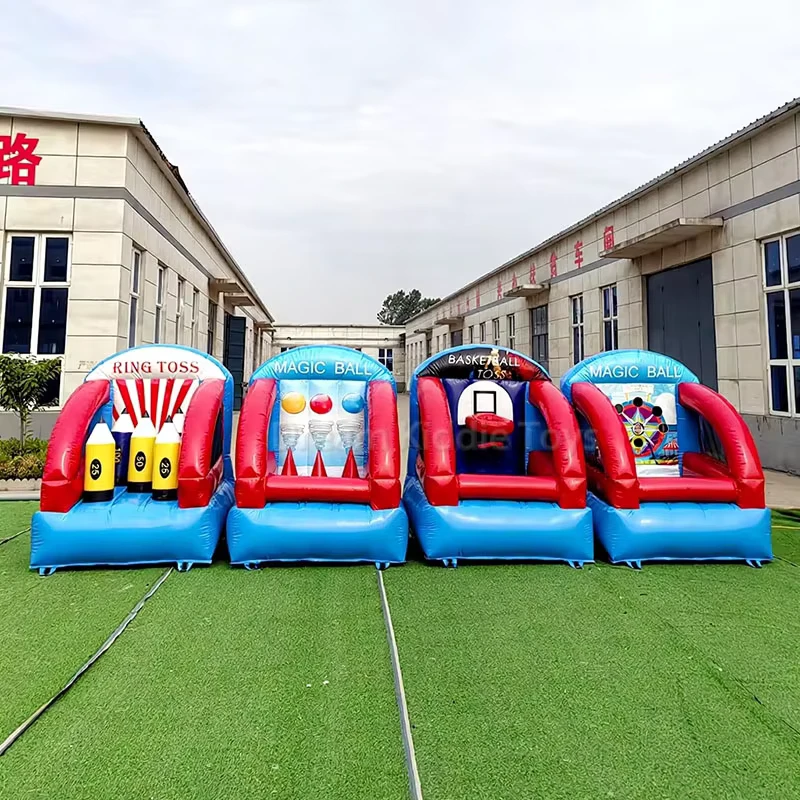Commercial PVC 4 in 1 Inflatable Carnival Game for Children Outdoor Adult Amusement Game for Event