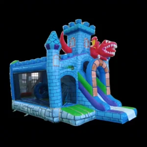 Commercial PVC Bounce House Bouncer Castle Inflatable Giant Slide with Easy Setup for Playground Children