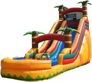Commercial PVC Bouncer House Pool Slide Girly Inflatable Pool Water Slide for Children