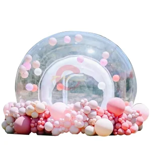 Commercial PVC Bubble House Inflatable Party Tent With Balloons Decorations and Blower for Weddings & Carnivals