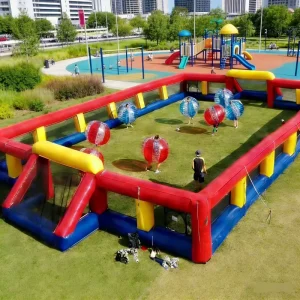 Commercial PVC Bubble Soccer Field Inflatable Human Body Bumper Ball Games Arena Inflatable Soccer Sports Court