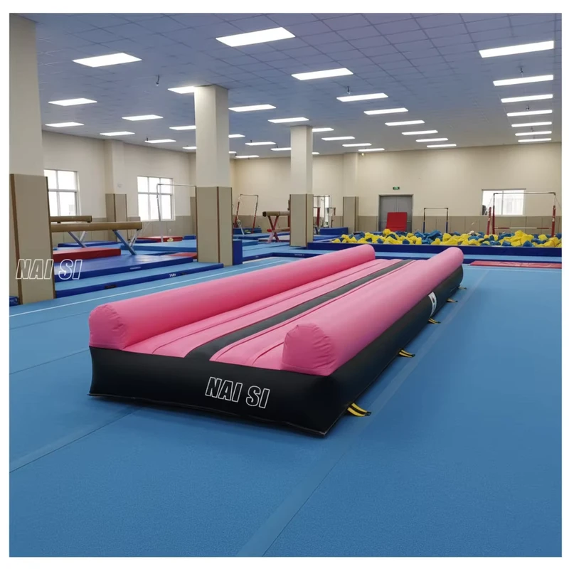 व्यावसायिक PVC चियरलीडिंग इन्फ्लेटेबल एयर ट्रैक मैट पार्कौर टम्बलिंग टम्बल एयर ट्रैक जिम्नास्टिक्स उपकरण