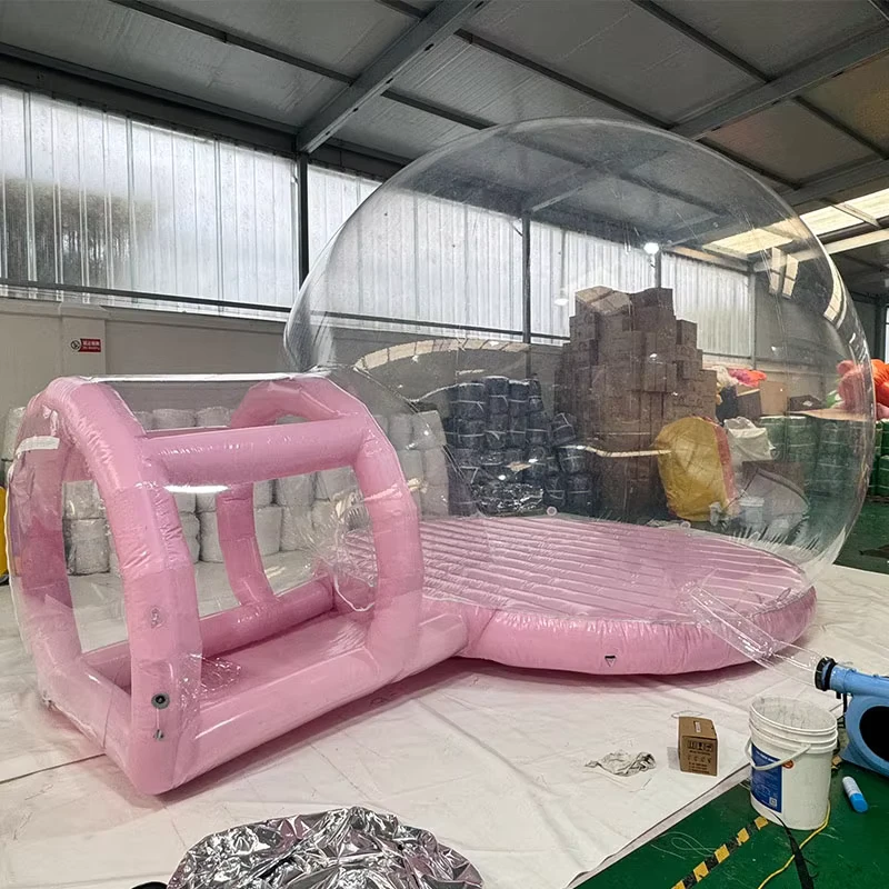 상업용 PVC 인플레이터블 버블 텐트, 쿠션 내구성 안전한 원단, 맞춤형 사이즈, 빠른 조립, 결혼식 전시 야외용