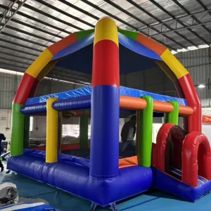 Commercial PVC Inflatable Children’s Bouncy Castle with Rainproof Roof