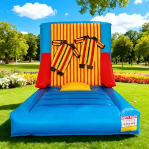 Commercial PVC Inflatable Climbing Wall Carnival Games Inflatable Sticky Wall Inflatable Velcro Wall Game for Kids and Adults