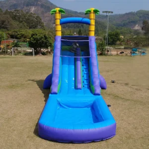 Commercial PVC Inflatable Slide Summer Party Inflatable Water Slide With Detachable Pool Outdoor Backyard Slide Supply