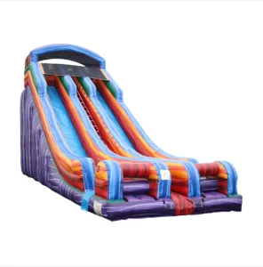 Commercial PVC Inflatable Splash Dry Water Slide Bouncer Castle Slides