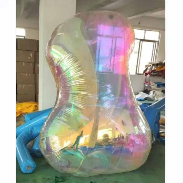 Pallone disco gonfiabile a specchio in PVC commerciale, palloni a forma di cuscino
