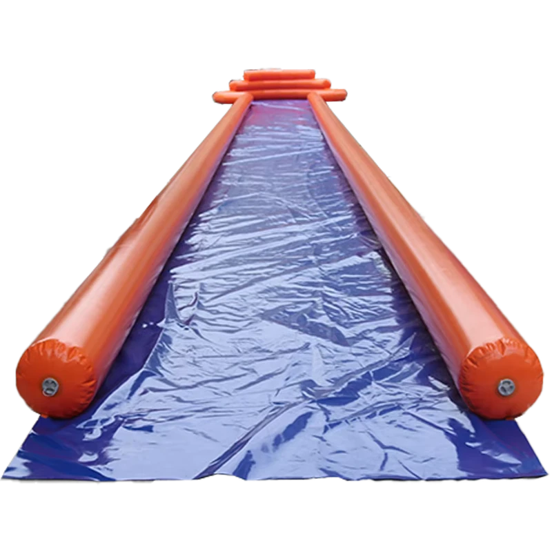 Scivolo gonfiabile commerciale in PVC, ermetico, a corsia singola, per esterni, con piscina
