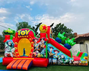 Castillo Inflable de PVC de Personaje para Alquiler de Fiestas Comerciales con Tobogán para Exterior