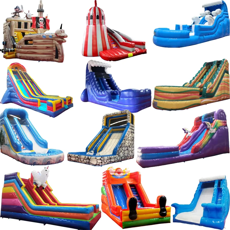 Commercial Party Rental Use Inflatable Water Slide Inflatable Bouncer Slide Outdoor Playground Equipment Inflatable Pool Slides