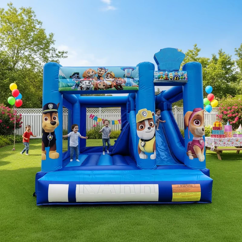 Kommerzielles Partyverleih Inflatable Schloss für Kinder Garten Außenbereich Hüpfburg Inflatable Paw Hund Hüpfhaus zu verkaufen